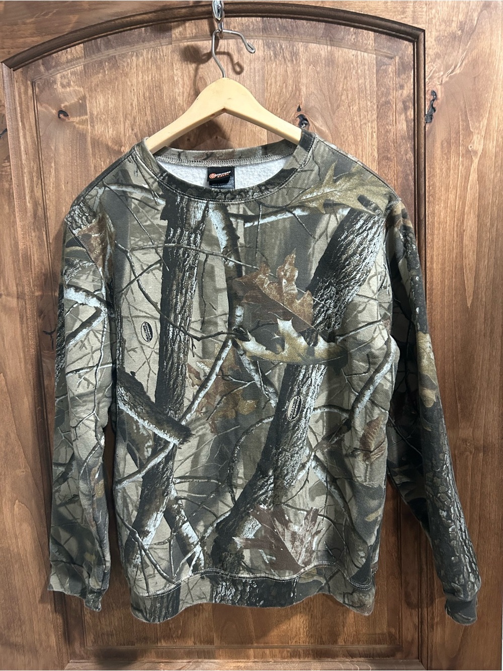 Outfitters Ridge Realtree Hardwoods Camo Sweatshirt Youth XL 14-16 Hunting Fleec